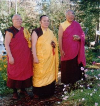 H.E. Tai Situpa with Lama Lodu