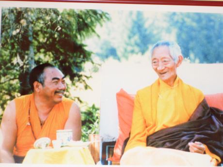 H.E. Kalu Rinpoche and Lama Lodu